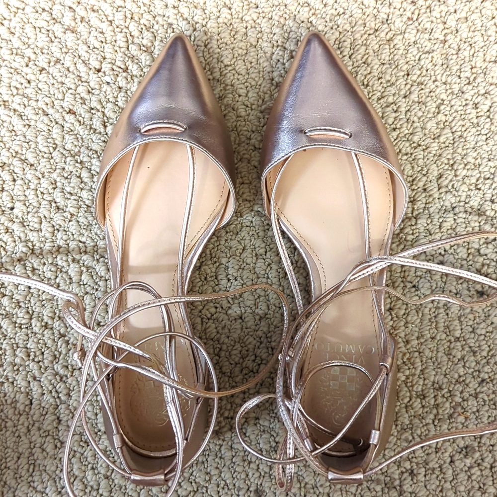 Vince Camuto Lace Up Flats